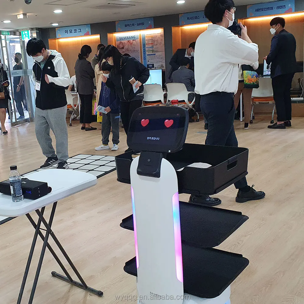 Segway Humanoid Smart Service Robot For Restaurant And Reception Customer By Auto Charge