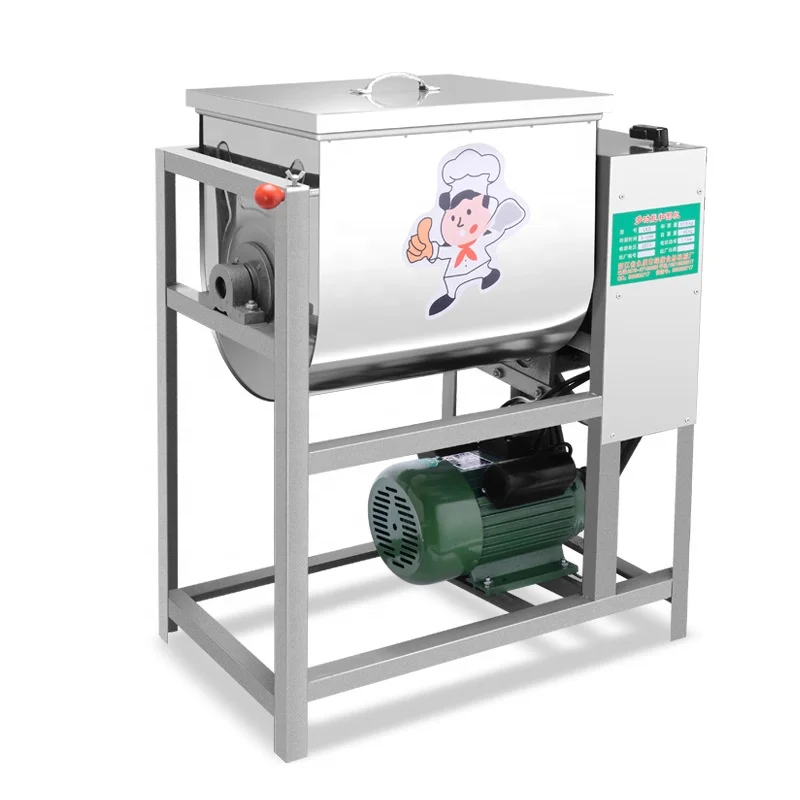50 100kg dough wheat flour cassava flour mixer mixing kneading machine for bakery bread price home commercial Fully automatic