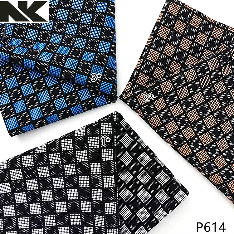 P614 Special Diamond Pad Cuero Flannel Material Multi Color Plaid Printing Faux Leather Sheets Shoes Luggage Craft Accessories