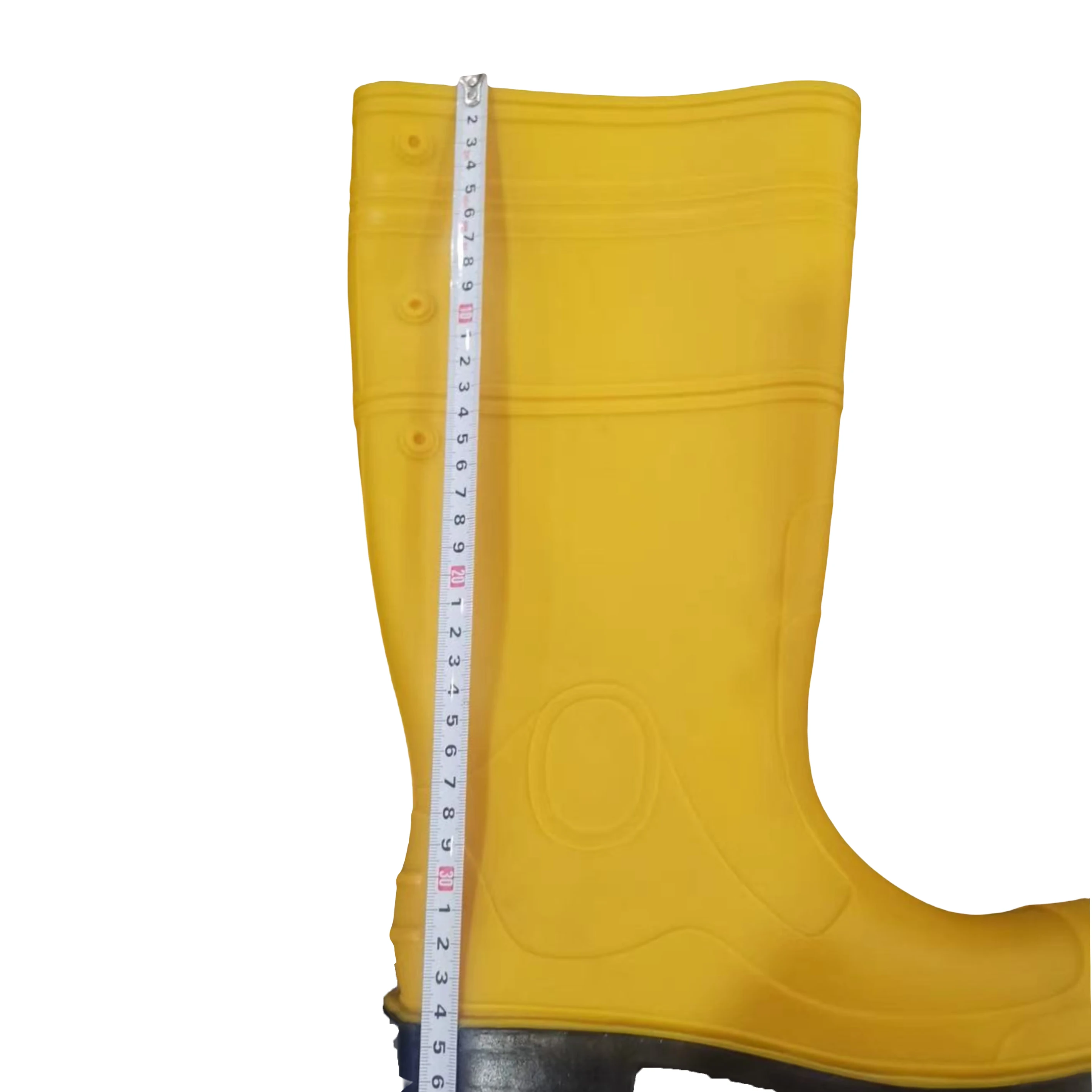 High Quality Wholesale Rubber Waterproof Men Work 100%Pvc Steel Toecap Steel Plate Safety Rain Boots