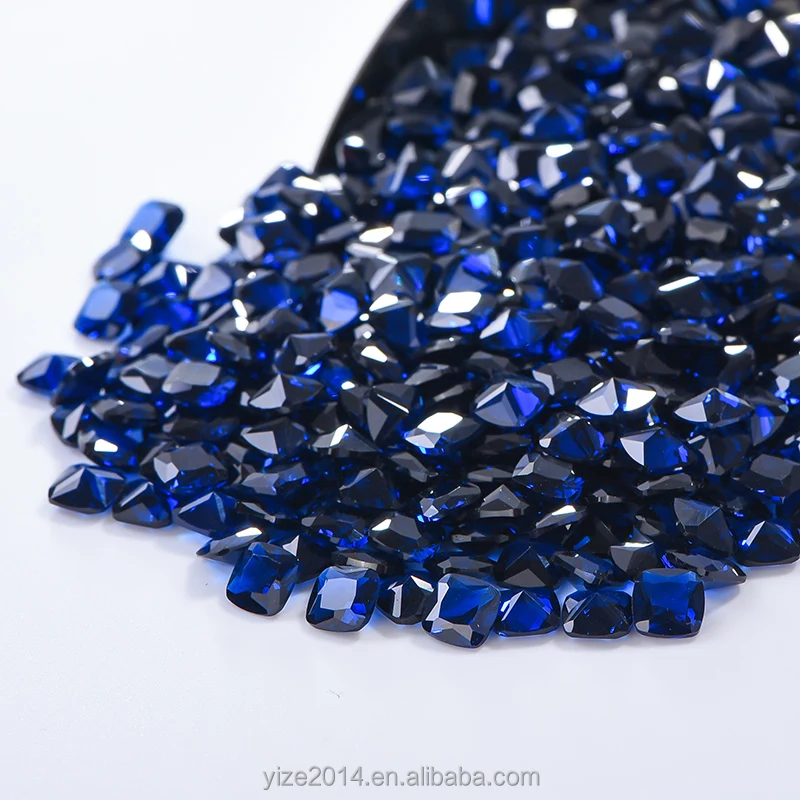 New Arrival Loose Blue Nano Gemstone For Fashion Jewel Design Synthetic Sapphire Stones