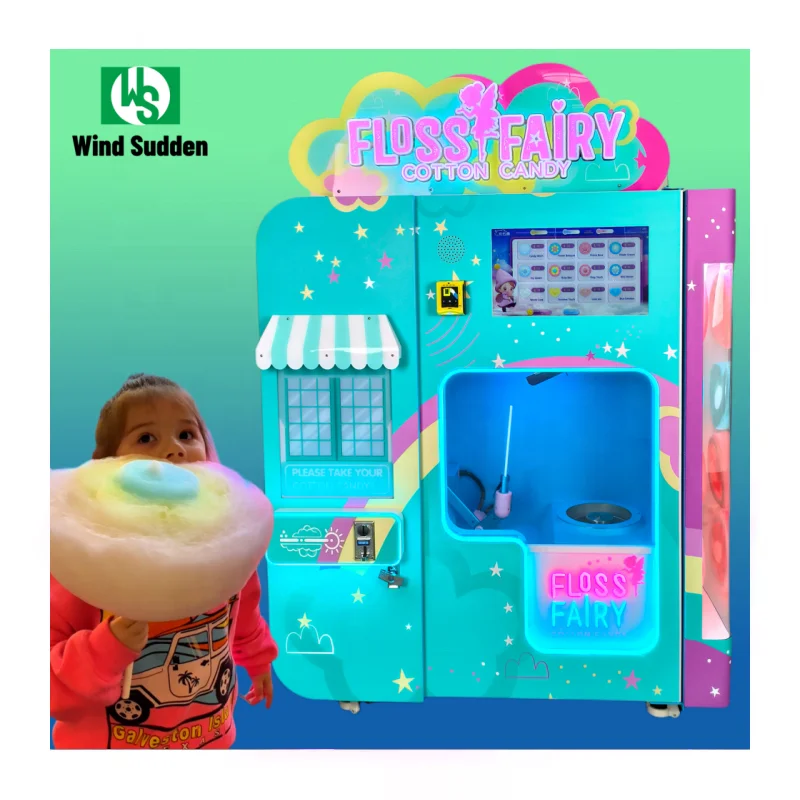 Cotton Candy Floss Machine Commercial Cotton Candy Vending Machine With 63 Kinds Of Flowers