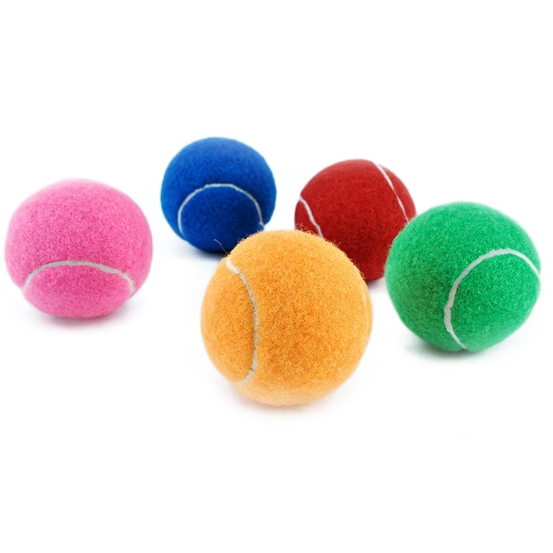
Cheap price 2.5' customized color printed logo pet tennis balls 