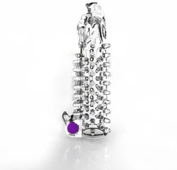 Adult sex products vibrating crystal long dick condom male condom penis condom sexy OEM