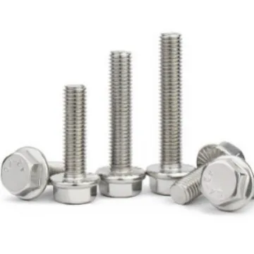 Extended Flange Bolt Screw External Hexagonal Flange Surface Screw Blue White Zinc Half Thread Bolt