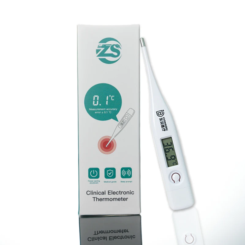 Hospital oral  thermometer price for home use flexible liquid crystal clinical electronic digital thermometer