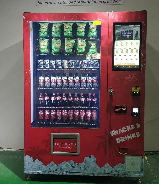 Touch Screen Nut Vending Machine for Food and Drinks Accept Qr Code Payment