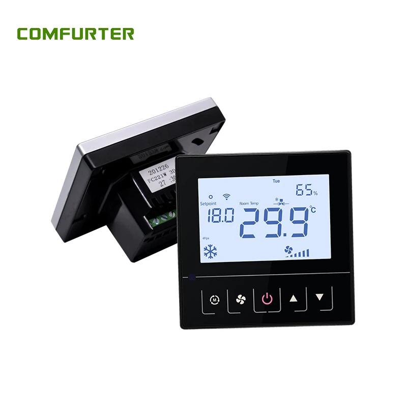 Comfurter Smart Tuya Touchscreen WiFi Thermostat  Voice Control Digital Room Temperature Controller with 7 Day Programmable