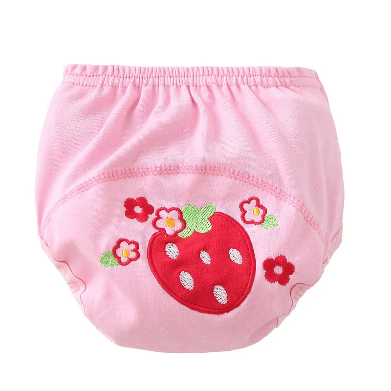 New Pattern Washable Baby Cloth Diaper Solid Color Crawling Pants Baby Training Pants