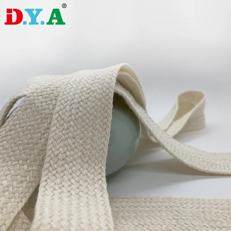 2cm Single Layer Braided String Cotton Cord Cotton Lace for Waistband Clothing Accessories