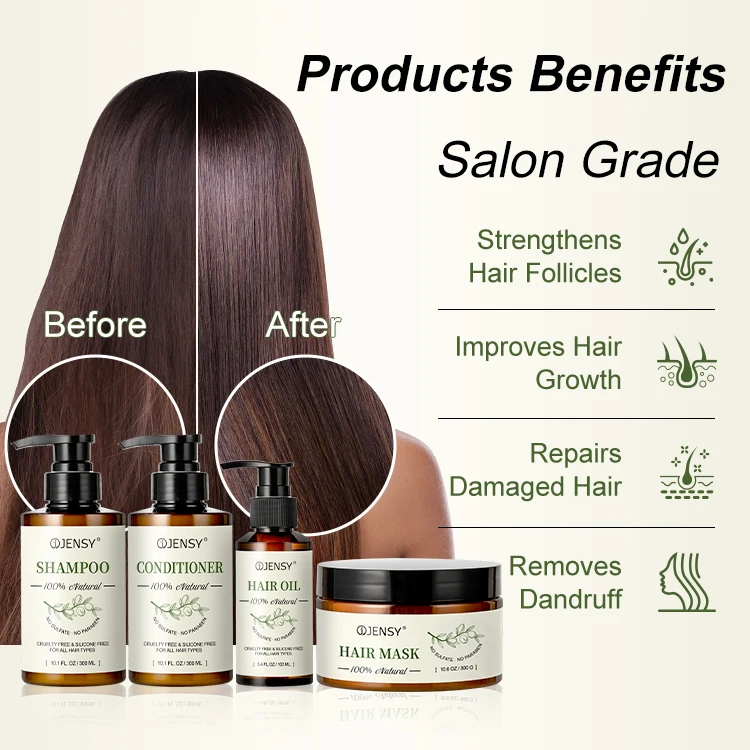 Шампунь с розмарином биотин коллагеновый кофеин натуральный органический без сульфата масло для роста волос набор шампуней и кондиционеров