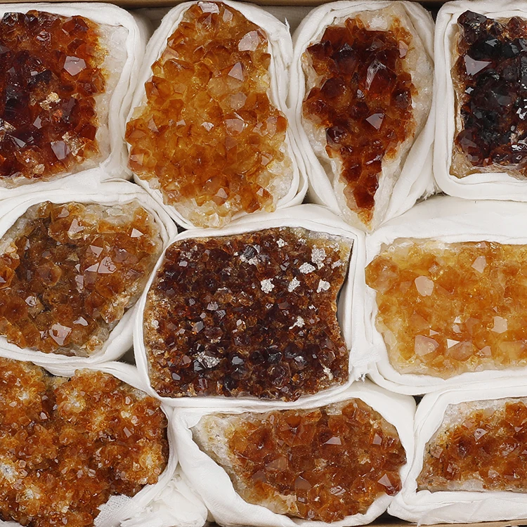 Wholesale Natural Raw Rough Smoky Citrine Crystal Cluster Natural Crystal Gemstone
