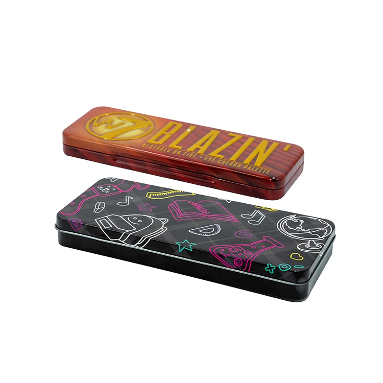 
Stocked Silver Color Rectangular Metal Stationary Pencil Case Pen Tin 