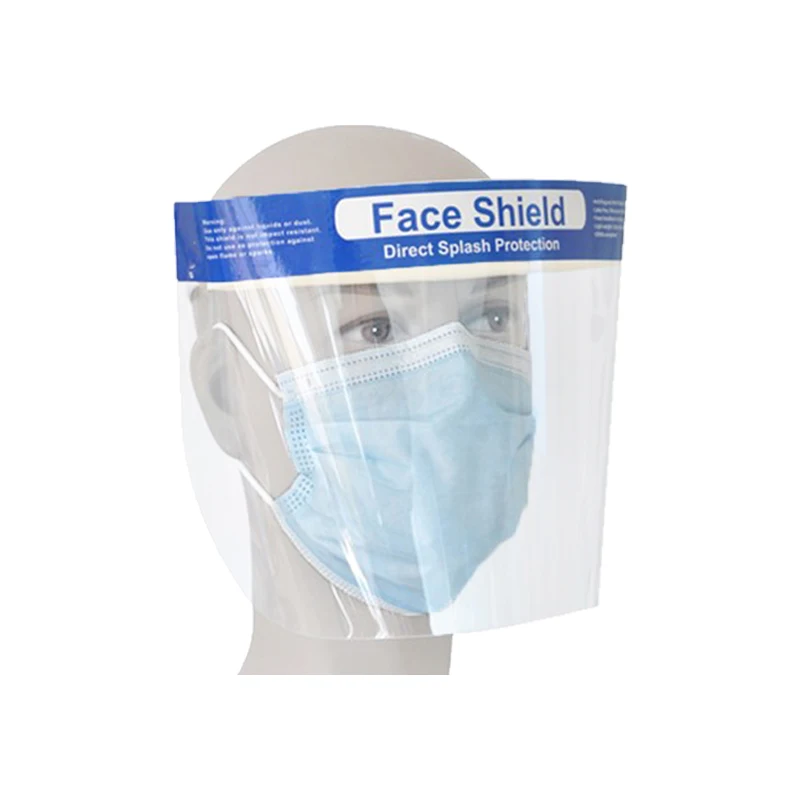 Standards Disposable  Saft FaceShield Anti Fog PET  FaceShield  Hospital Full Face Shield Manufacture