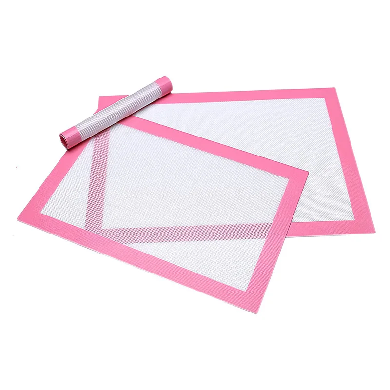 Custom premium eco-friend non-stick air fryer food grade kitchen silicone baking mat set for Macarons