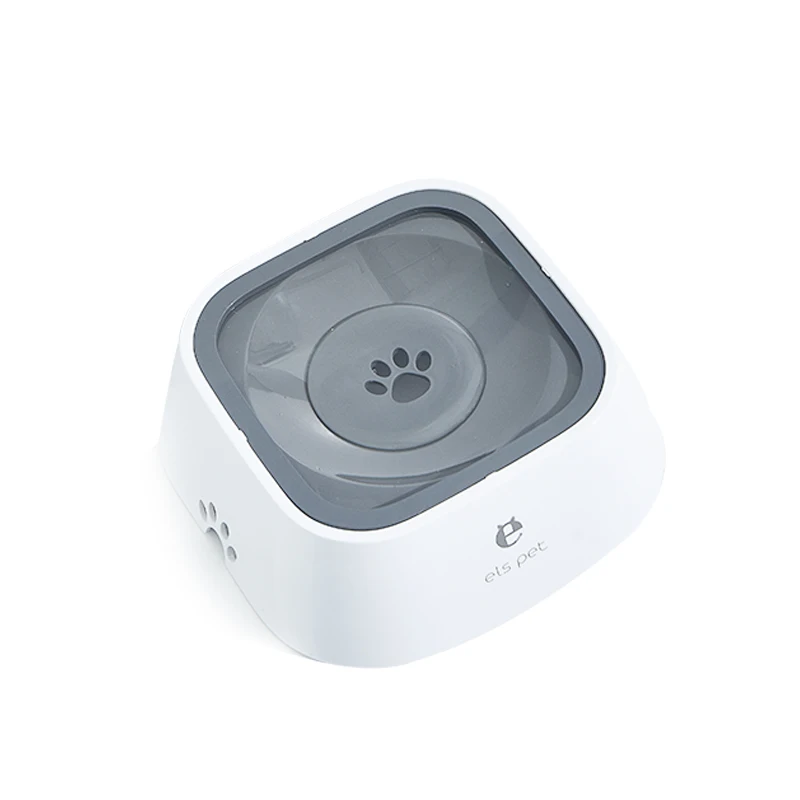 Grey automatic pet water dispenser wireless water purifier dog bowl cat drinking bowl