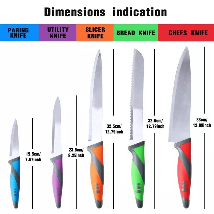 hot sale colorful cooking Nylon utensils chef knife holder set 11pcs Kitchen tools set with Rotating Stand