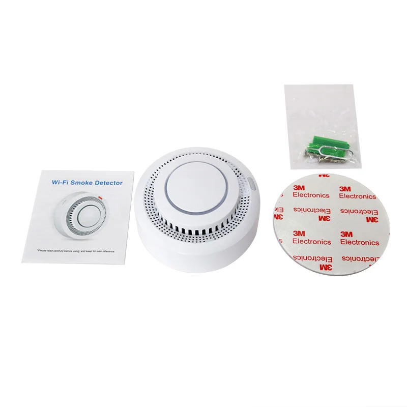 Smart Interlinked Security Alarms Smart Home Smoke Alarm Fire Sensor Tuya Smart Smoke Detector for Smart Home