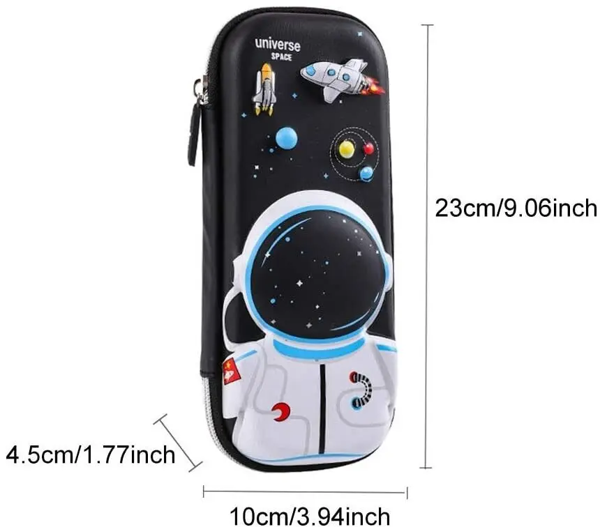 Hot Sales Canvas Pencil Box Case Design Shockproof EVA 3D for School 3d Queen of Snow  Hard Pencil Case for Kids