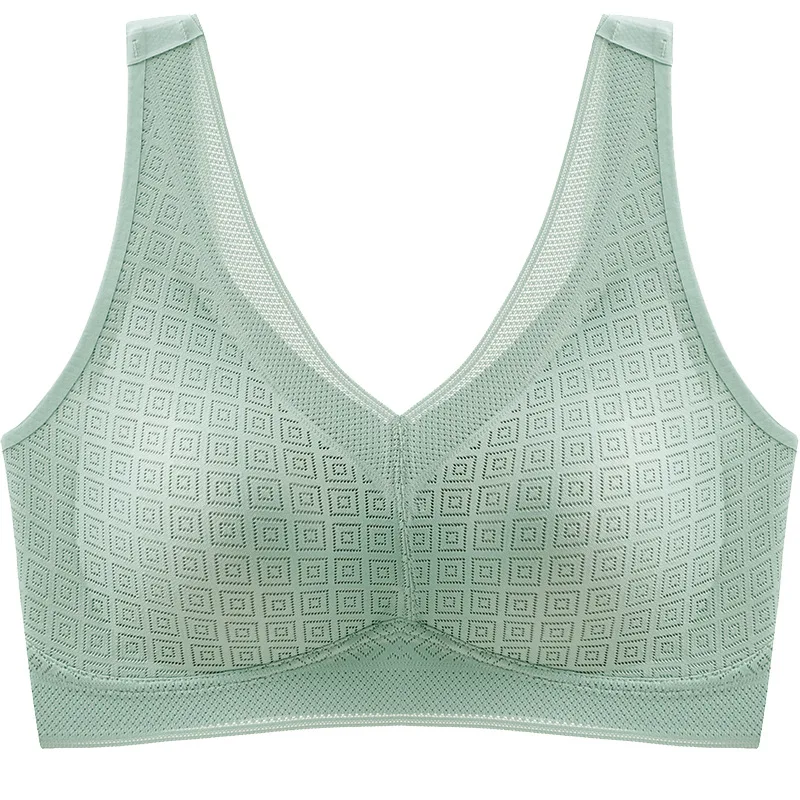 New style beauty lace latex invisibles sleep vest style underwear shakeproof breathable seamless bra