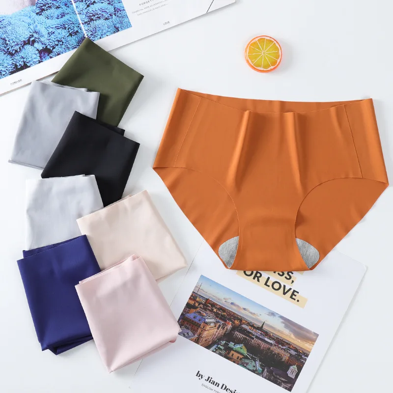 Wholesale One Piece Sleep Underwear Ice Silk Seamless Breathable Panty For Women