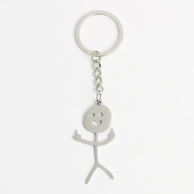 Cute Trend Key rings Titanium Steel School Bag Car Key Pendant Couple New Trinket Gift Key rings