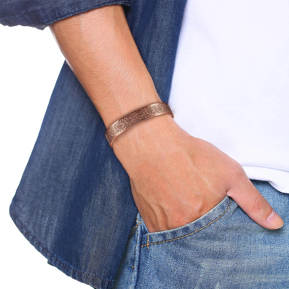 Energinox Wholesale Hand Cuff Bangle Magnetic Bracelet For Men