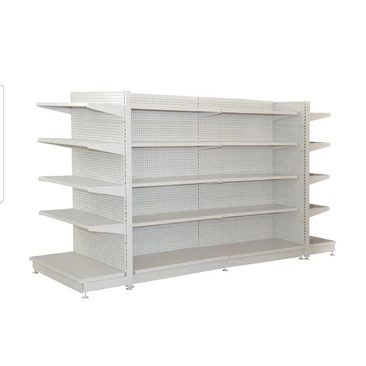 shop display perforated backpanel store rack gondola shelf