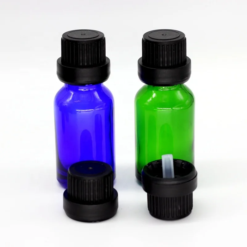 
Wholesale 10 ml 15ml glass dropper green blue clear massage oil bottle 