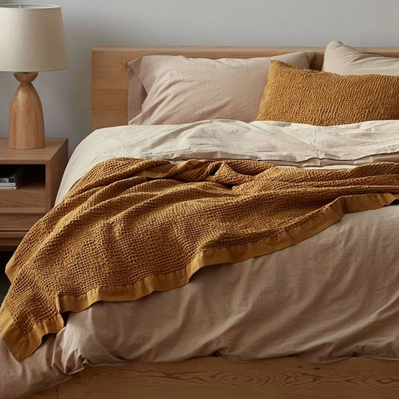 Custom LOGO Organic linen bedding set bed linen and 100% linen sheet set wholesale