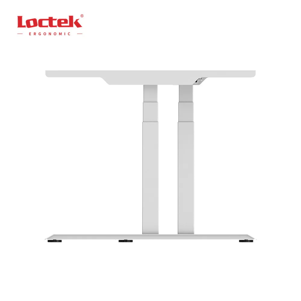 Loctek современный в форме буквы L 3-ступенчатый двойного двигателя уголок с электрической регулировкой высоты на подставке для офисного стода ET223ZL