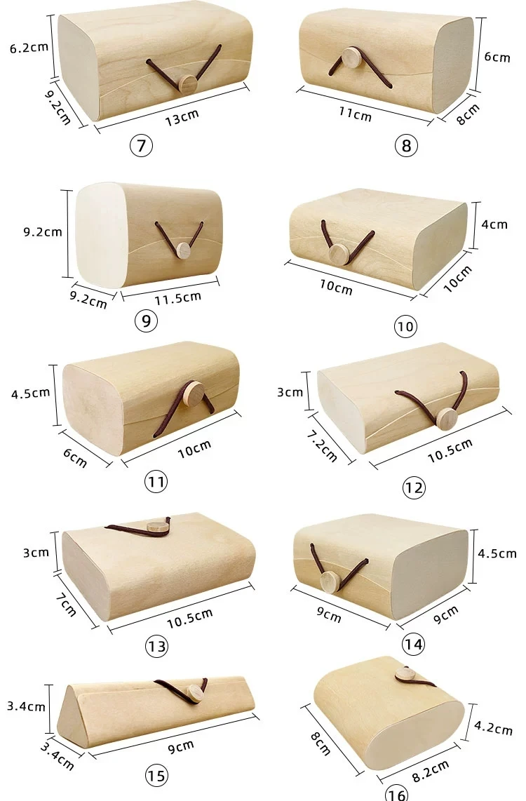 
Nature Birch Bark Wooden Round Square Packaging Boxes for Tea Bags Red Wine Cream Bottle Gift Packaging 