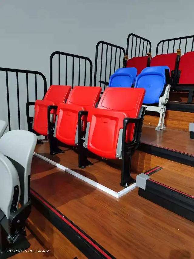 High Quality Rear-mounted Flap Telescopic Bleachers Grandstand Seating System Soccer Stadium Seat for Sale Customize 14 Days 260