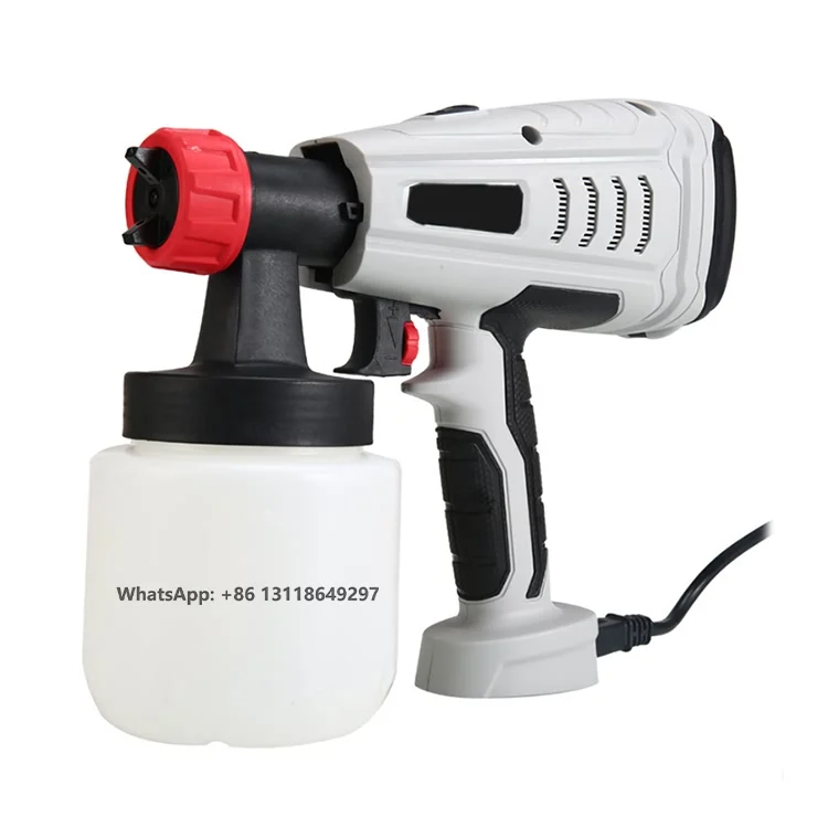 800w High Power 2 Copper Nozzle 1.3mm Efficient Spraying Home Decoration Removable High-pressure Electric Spray Gun For Painting