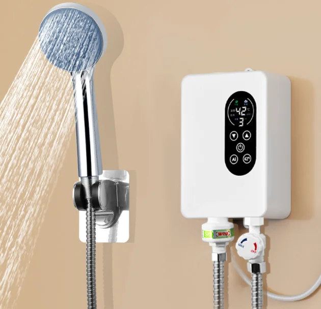 Ванная комната отель 220V chauffe-eaux instantanes sans резервуары одноточечный Электрический Душ