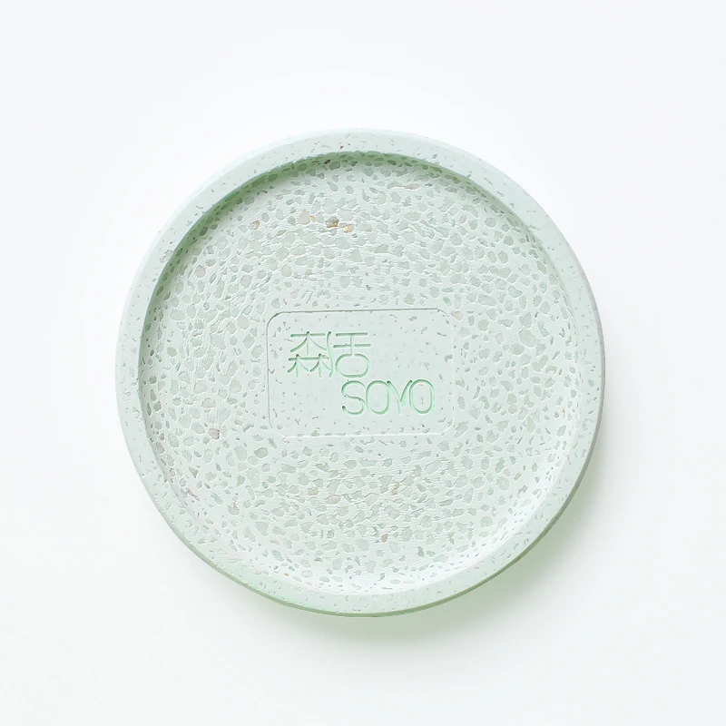 Fast Dry Water Absorption Mildewproof Eco-friendly Bathroom Cobblestone Diatomite Soap Holder Soap Dish