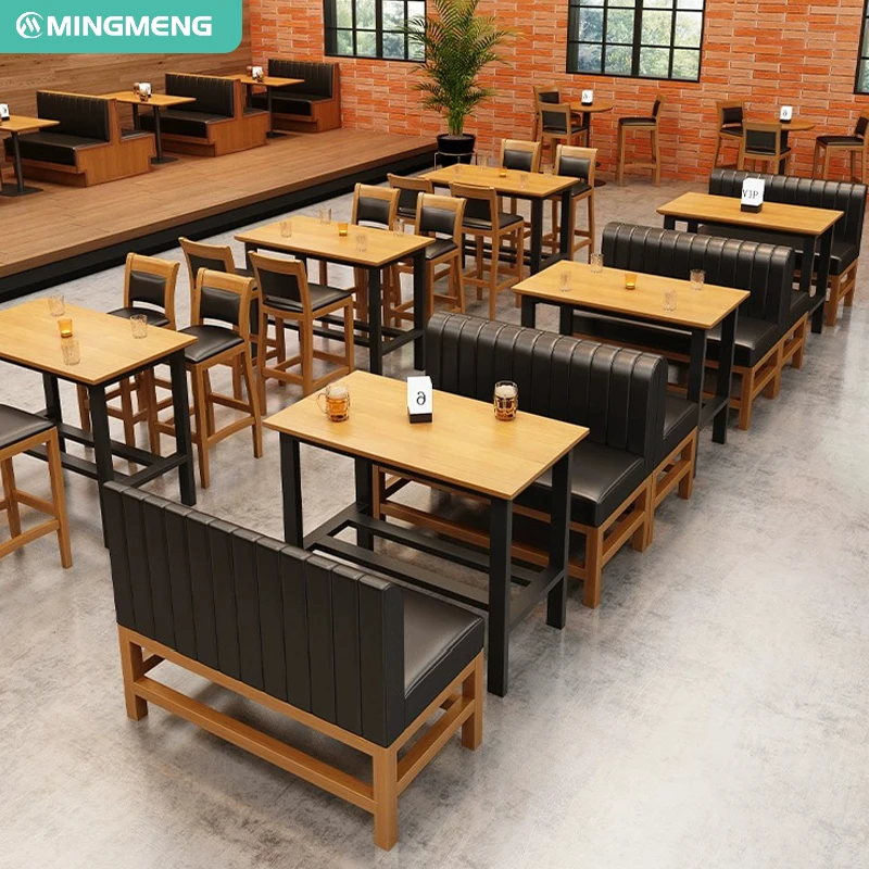 Производитель коммерческая ресторанная мебель Ресторан быстрого питания кафе ресторанный стенд диван барные стулья и стол