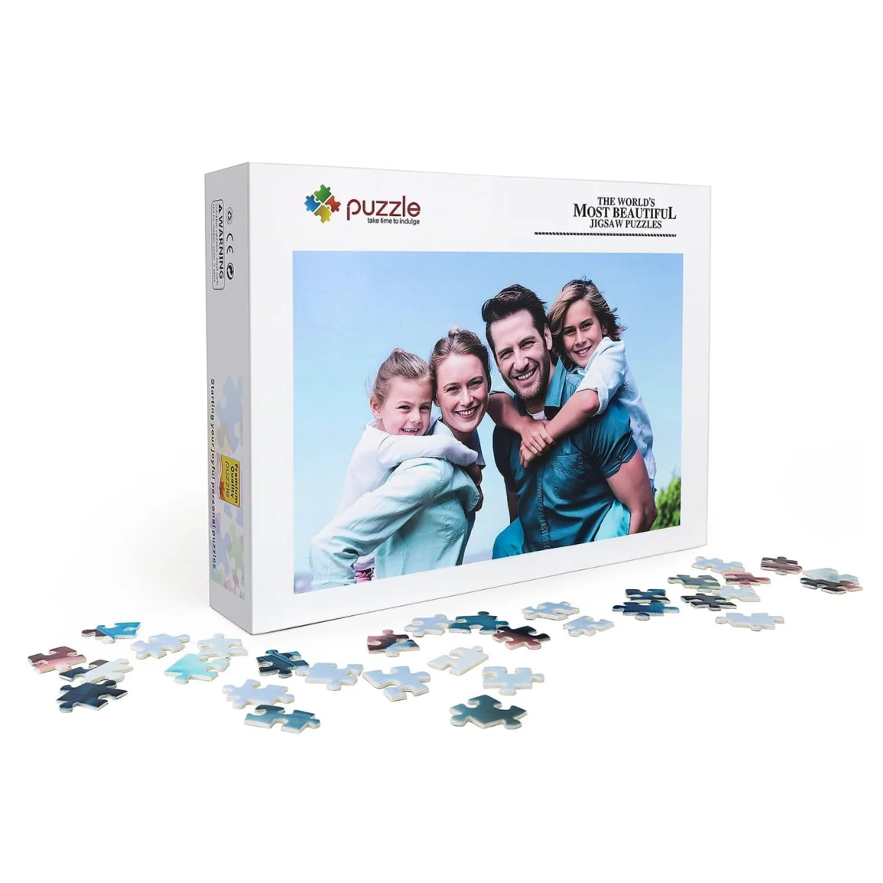 Dropshipping Create Your Own Cardboard Photo Puzzle Personalized Custom Photo Paper Jigsaw Puzzle for Holiday Birthday Gift