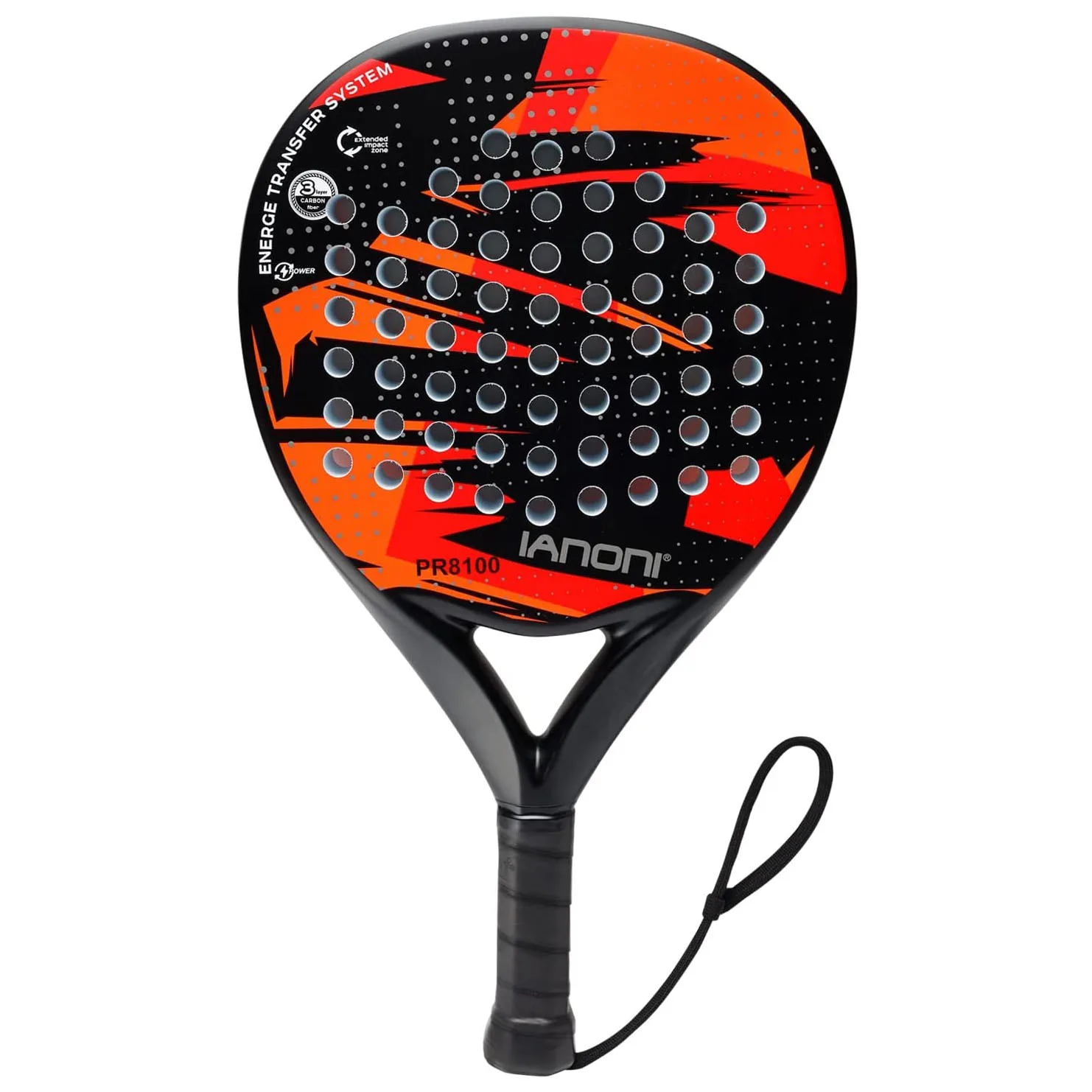 Padel Tennis Racket Carbon Fiber / 3K / 12K / 18K Surface with EVA Memory Flex Foam Core POP Carbon  Padel Racket