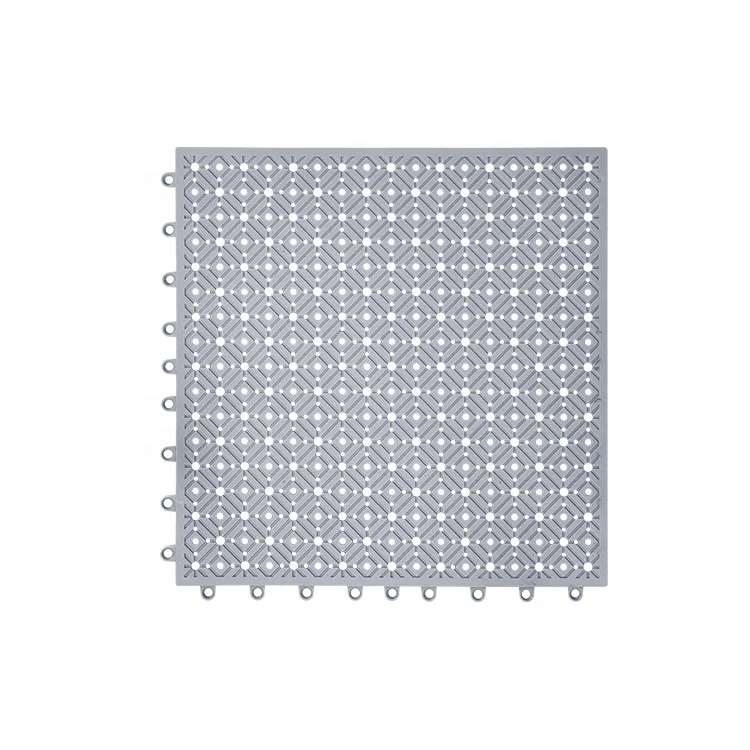 
YIDE Top grade ECO-friendly soft PVC drainage flooring plastic tiles for balcony and kitchen 