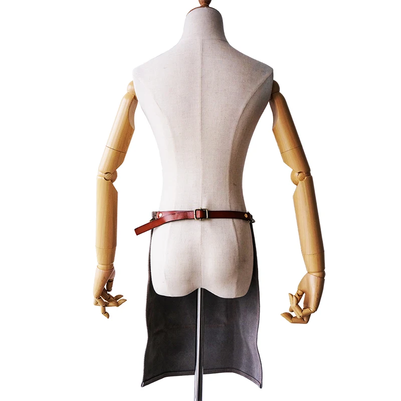 Multifunction cotton fabric soft breathable reusable half body canvas apron