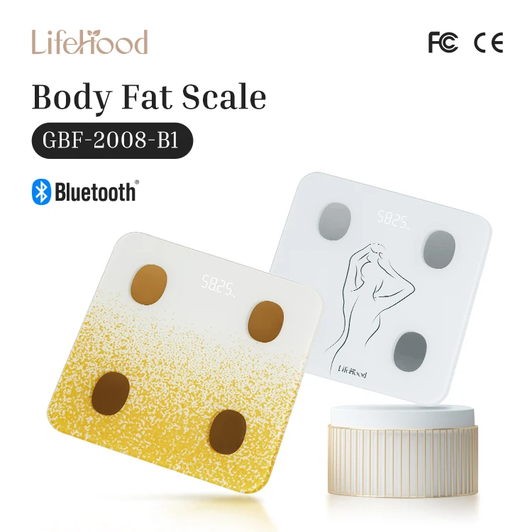 Lifehood led bluetooth digital body fat analyzer electronic BMI scale with  water fat calorie analysis weight loss balance