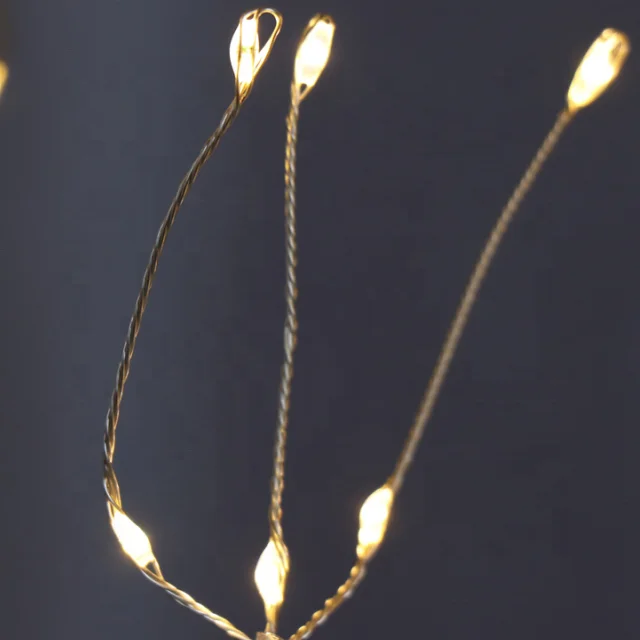 Интеллектуальное Голосовое управление парковый пейзаж имитация люминесцентное свечение, елочная гирлянда 16 видов цветов батареи и USB Новогоднее украшение огни