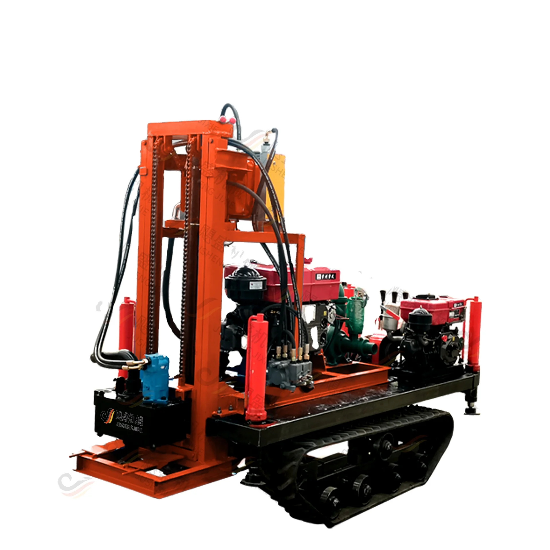 200m deep borehole DTH core water well drilling rig machine