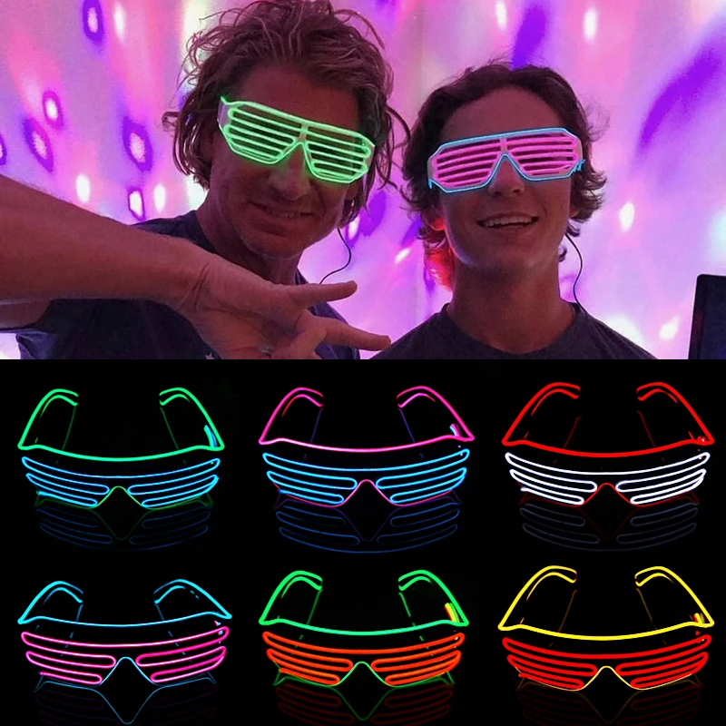 Colorful Led Glasses Luminous Glasses For Music Bar Ktv Glow Party Decoration Christmas Festival Glowing Neon Glasses
