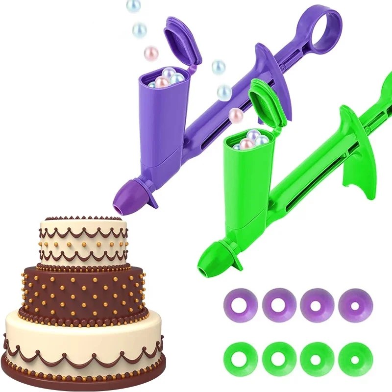 1SET DIY Plastic Pearl Applicator Fondant Cake Decorating Tool Pearl Ball Applicator Sugarcraft Cake Tools for Cake Decoration