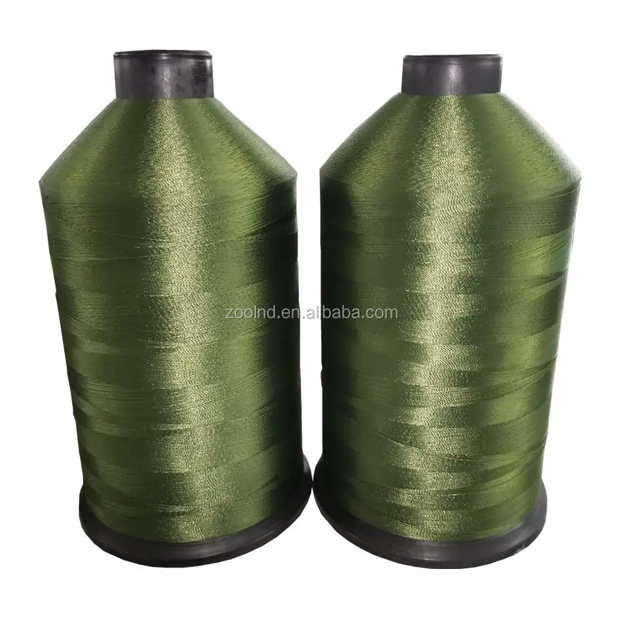 100% Polyester Filament 120D 150D 210D 250D High Tenacity Dyed Polyester Sewing Thread