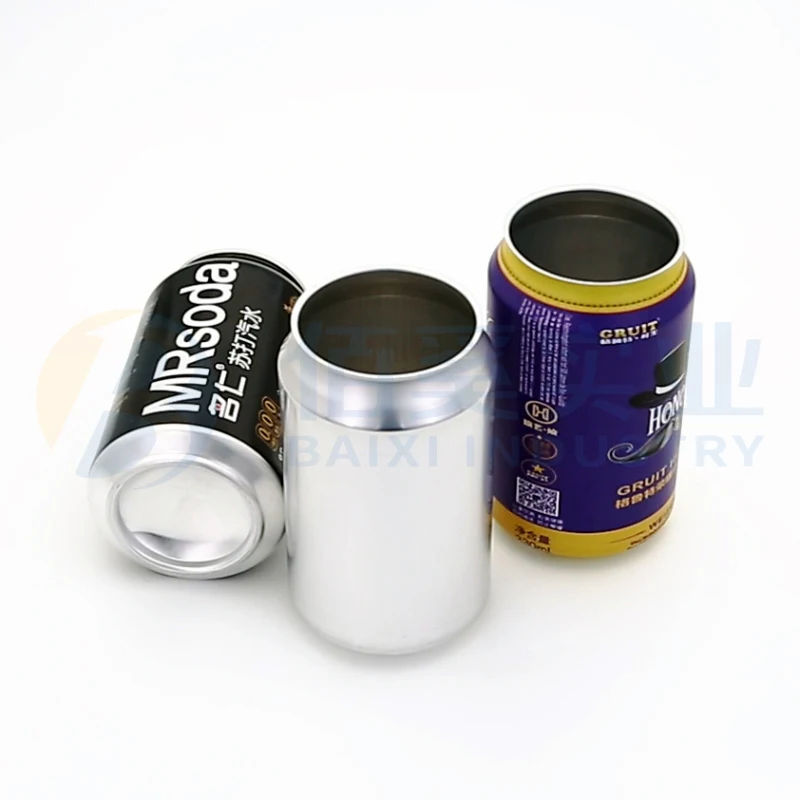 200ml 250ml 330ml 350ml 355ml 473ml 500ml Empty Blank Custom Printed Aluminum Beer Cans For Sale
