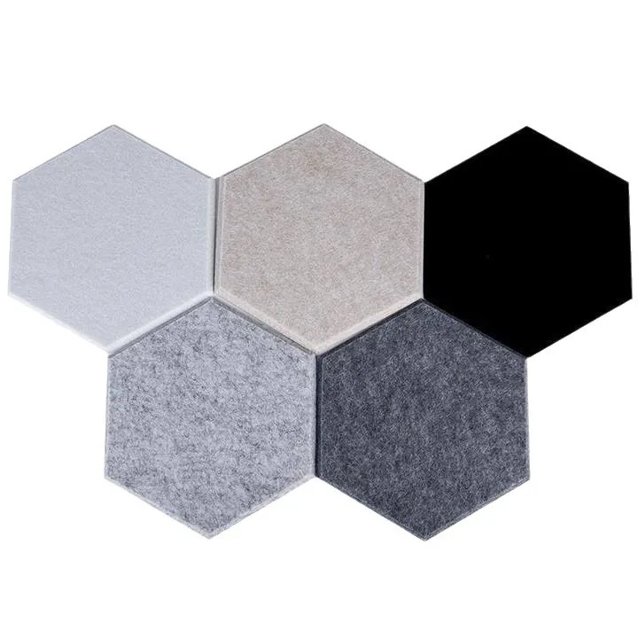 wholesale nordic custom self adhesive wall tiles photo memo boards hexagonal felt bulletin notice pin boards with push pins