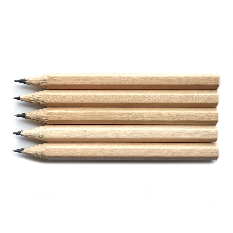 Wholesale Bulk Printing Small Natural Wood Pencil for Promotion